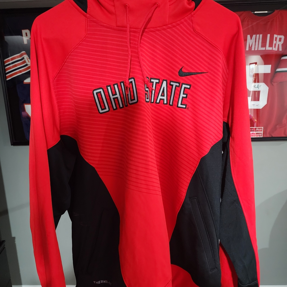 Nike Ohio State Red and Black Hoodie
